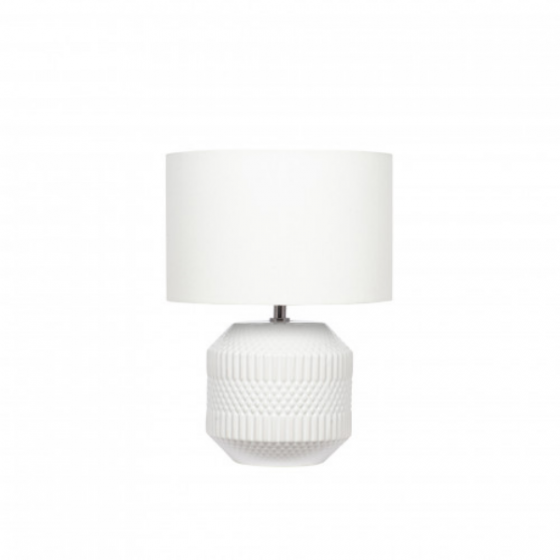mor_gifts_interiors_White_ Embossed_Geo_Ceramic_Table Lamp